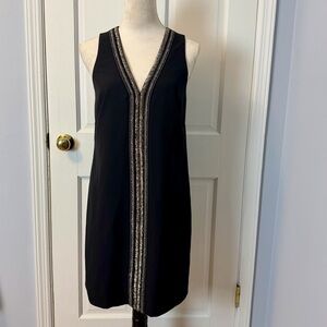Laundry By Shelli Segal Black Beaded Cocktail Dress, Size 6